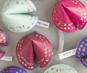 Fun Project Printable: Pretty Paper Fortune Cookies