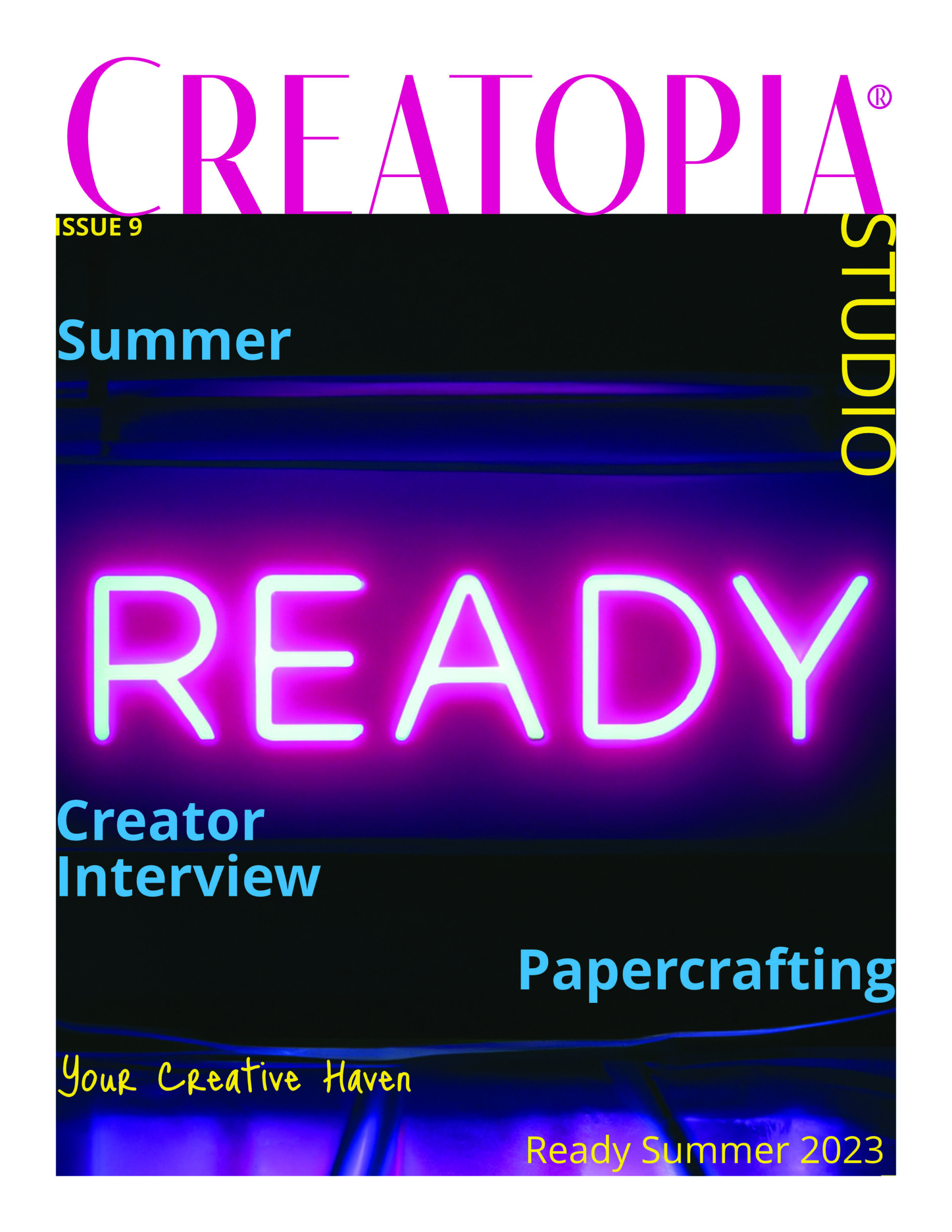 Cover of Creatopia Magazine Issue 9 Summer 2023 