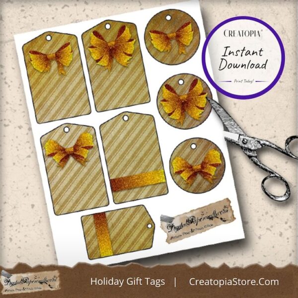 Christmas gift tag sheet