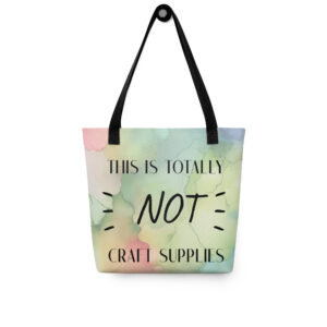 craft supplies tote bag