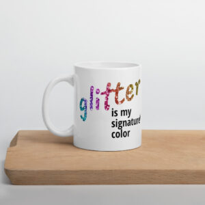 glitter lovers mug